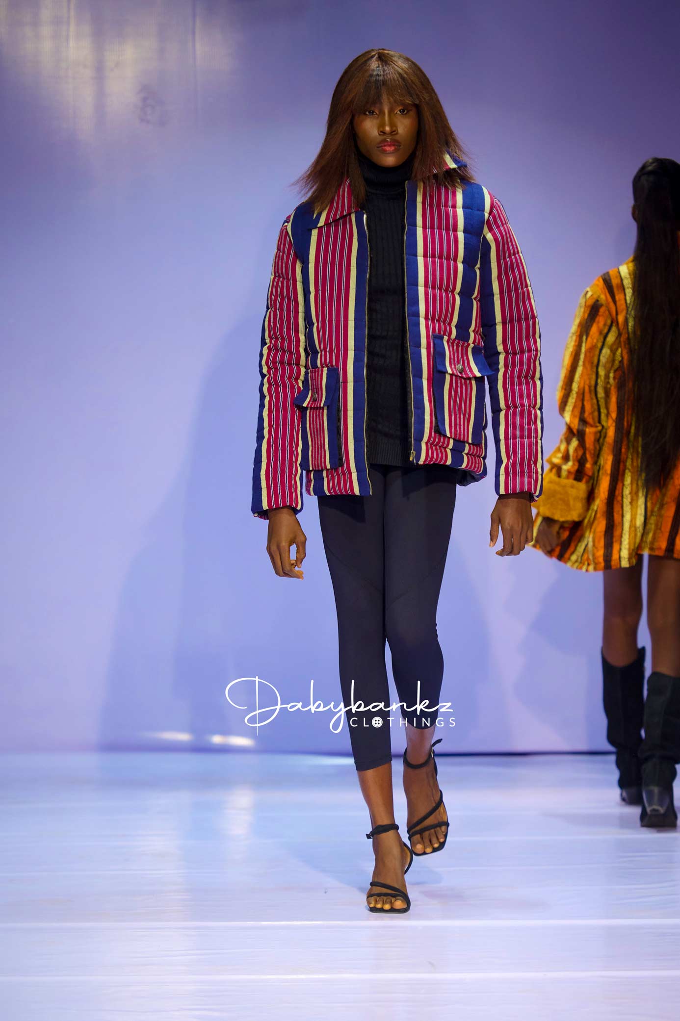 AfriFusion Aso oke  patterned winter jacket
