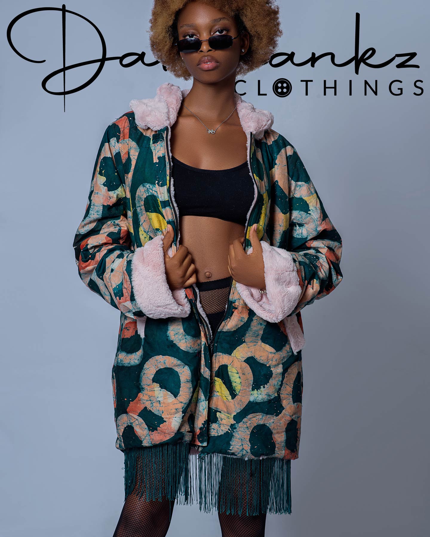 Adire African Print Jacket – Fleeced SS24 Outerwear | DabbyBankz